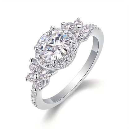 S925 Maxine 1ct Moissanite Ring