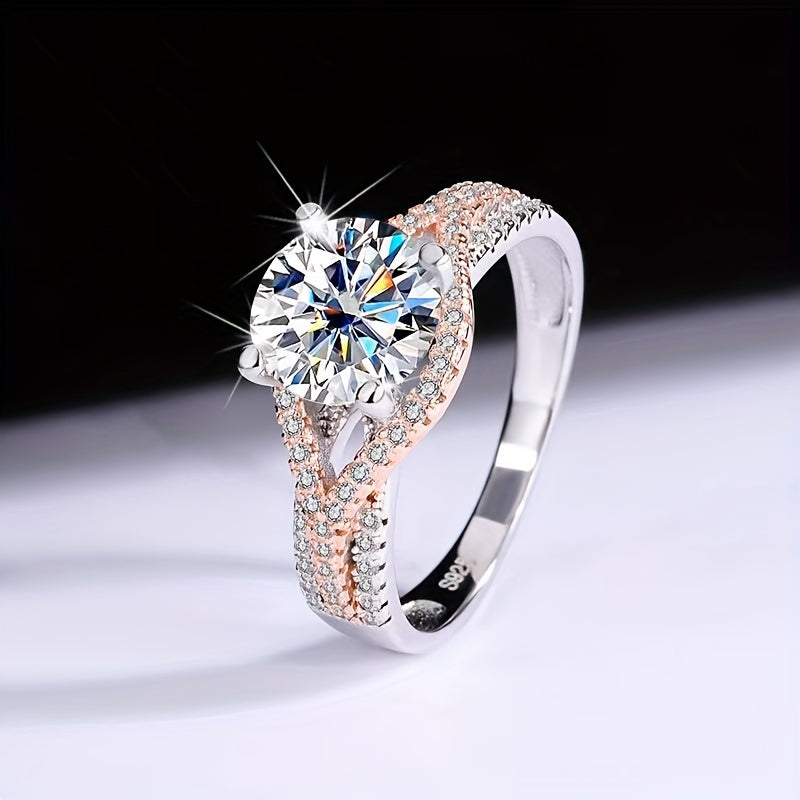 Elegant 2 Carat Moissanite Engagement Ring