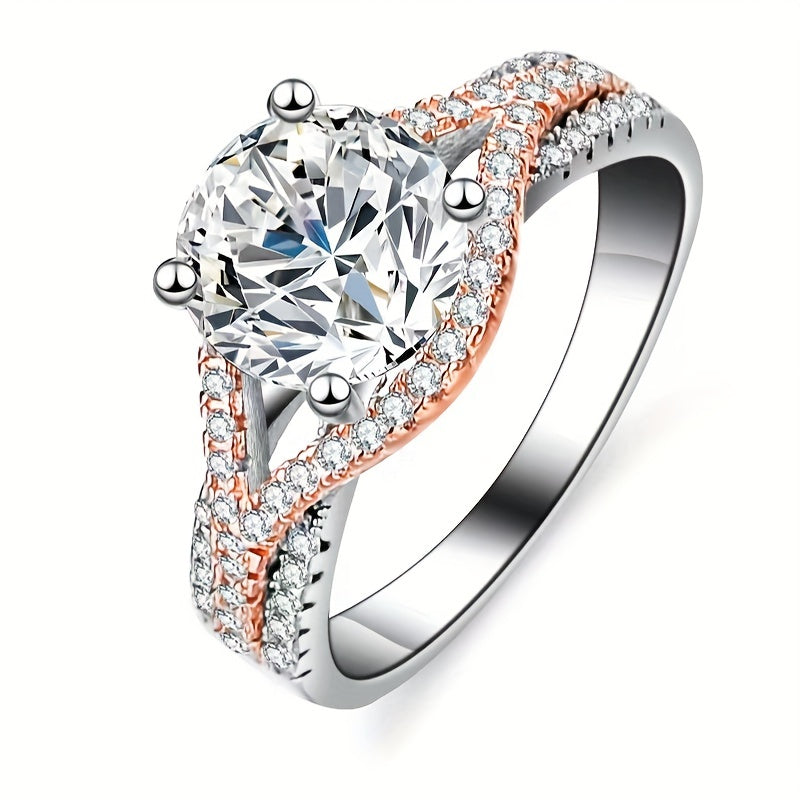 Elegant 2 Carat Moissanite Engagement Ring