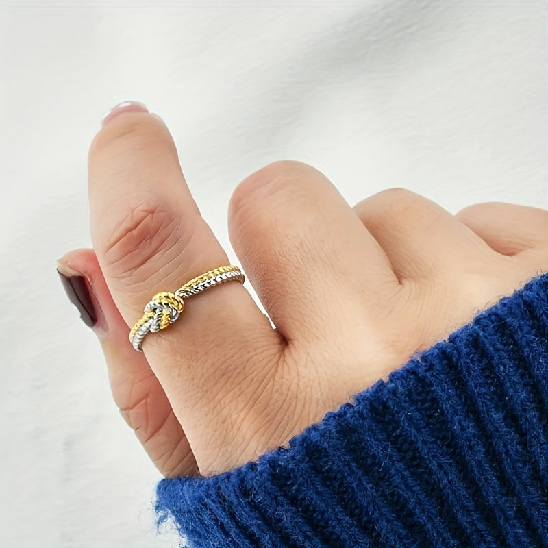 Daily Jewelry Simple Knot S925 Silver Ring