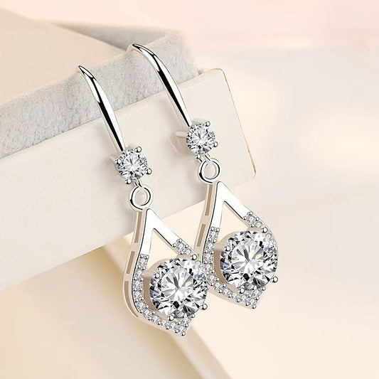 Luxurious Teardrop Moissanite Earrings