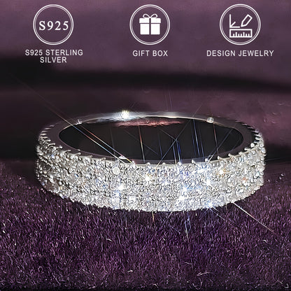 S925 Classic Row Ring