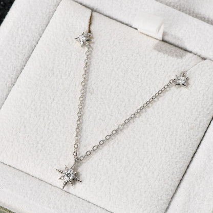 Lucky Star Dazzling Moissanite Necklace