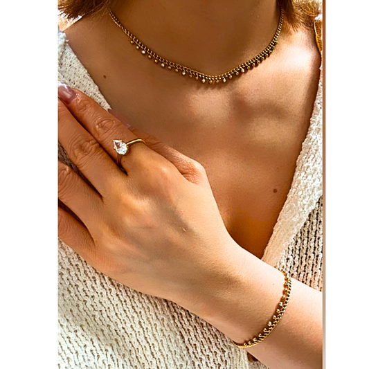 Simple Beads Bracelet Chain Necklace