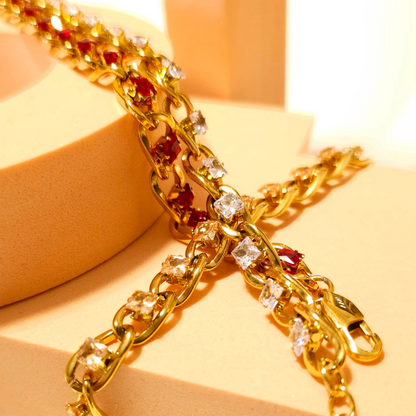 Link Chian Tennis Bracelet