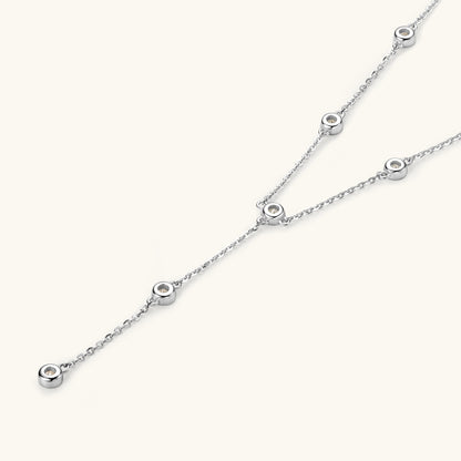 Bubble Gem Moissanite Necklace