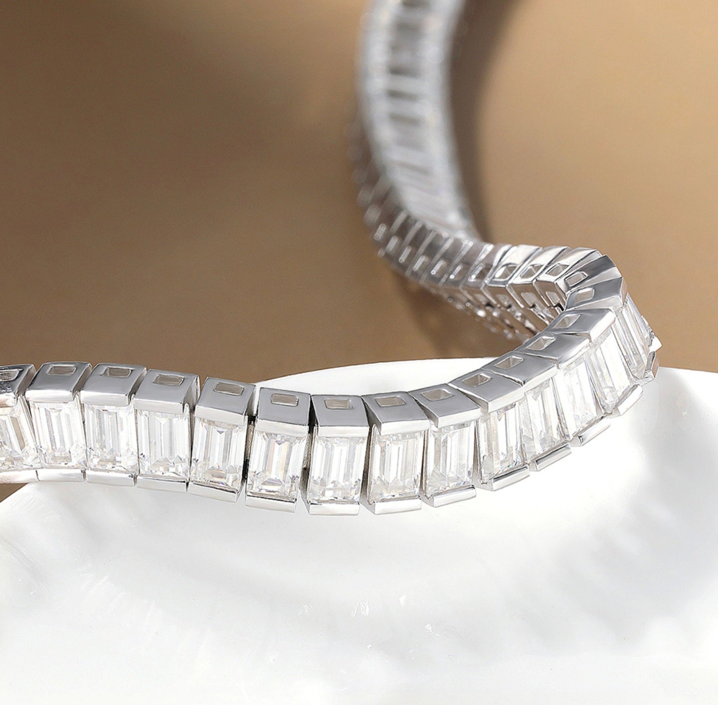 Emerald Cut Tennis Bracelet