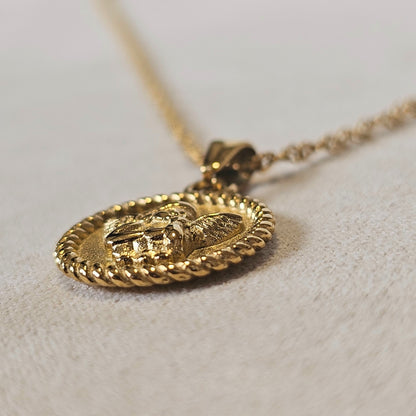 Cherub Charm with Angel Pendant Necklace