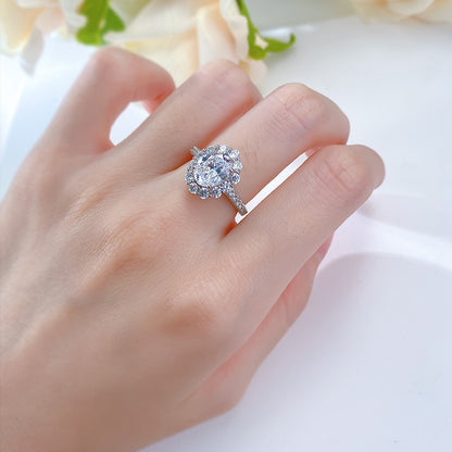 Gabrielle Oval 2ct Moissanite Ring