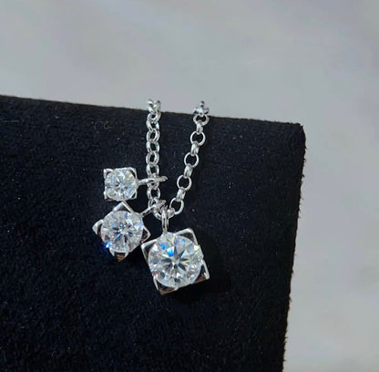 S925 0.9ct Moissanite necklace