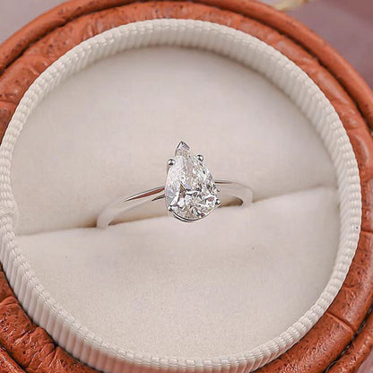 Meredith Pear 2ct Moissanite Ring