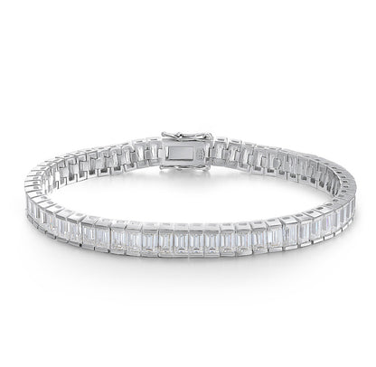 Emerald Cut Tennis Bracelet