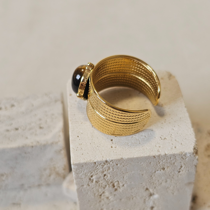 Tigerite Crown Ring