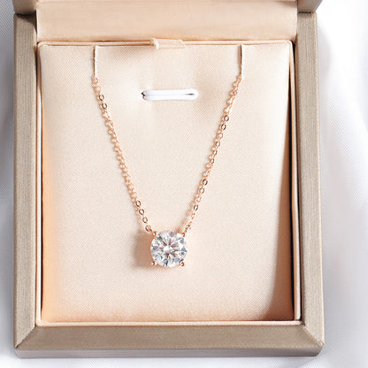 Jill Daily Moissanite Pendant Necklace