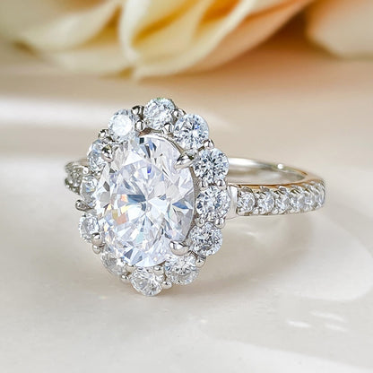 Gabrielle Oval 2ct Moissanite Ring