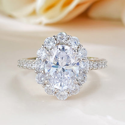 Gabrielle Oval 2ct Moissanite Ring