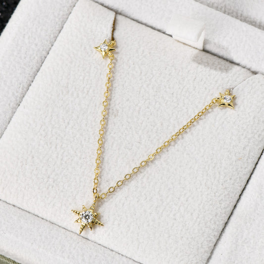 Lucky Star Dazzling Moissanite Necklace