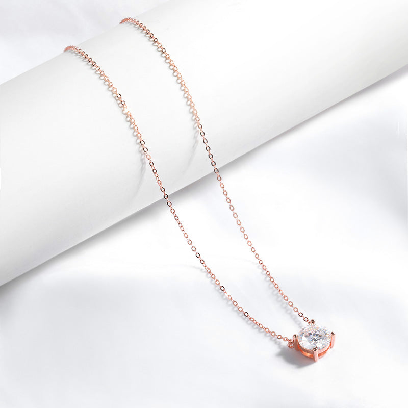 Jill Daily Moissanite Pendant Necklace