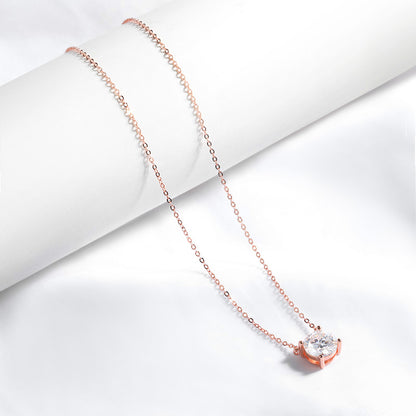 Jill Daily Moissanite Pendant Necklace