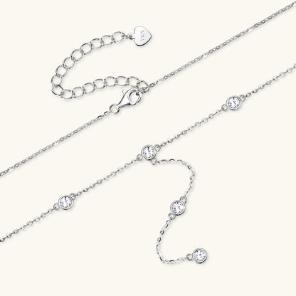 Bubble Gem Moissanite Necklace