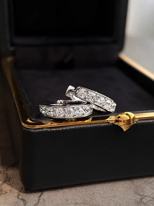 Lynn's Moissanite Hoop Earrings