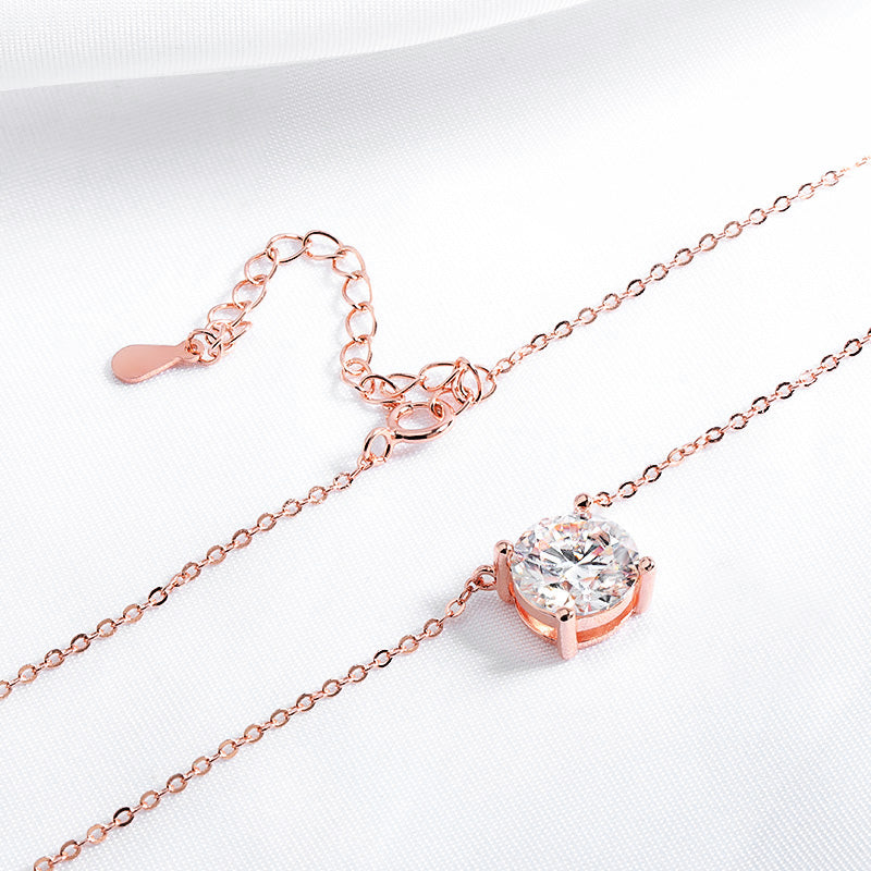 Jill Daily Moissanite Pendant Necklace