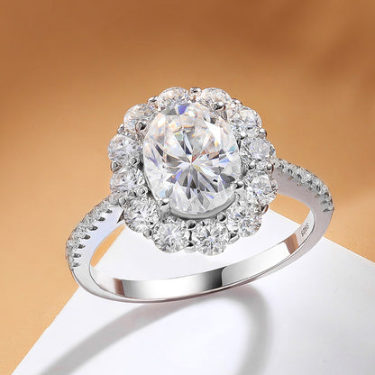 Gabrielle Oval 2ct Moissanite Ring
