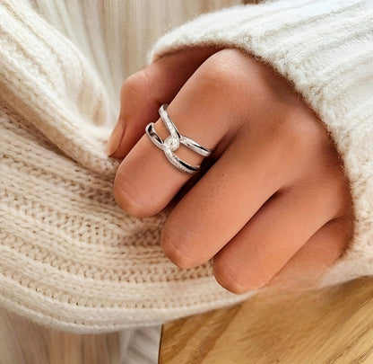S925 Infinite Zirconia Ring
