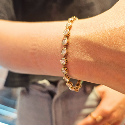 Bubble Bracelet Tennis Necklace