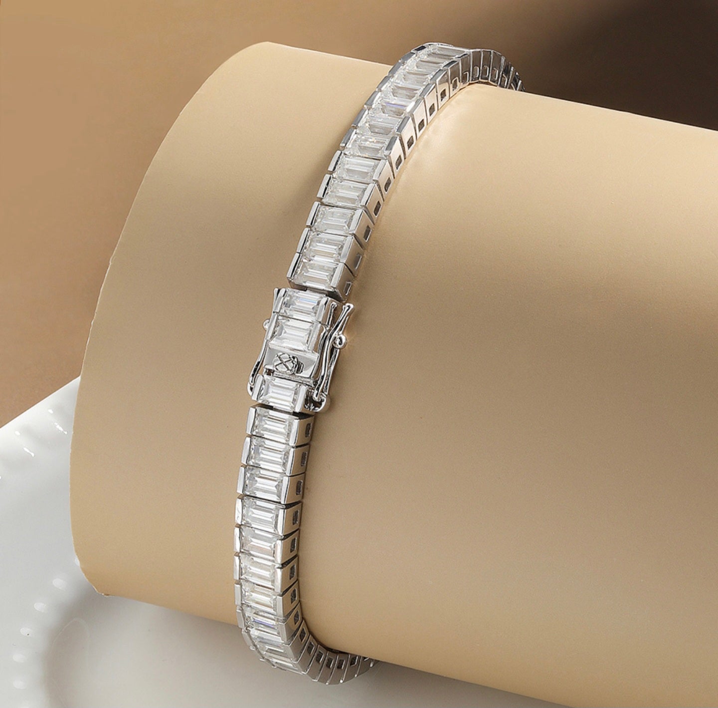 Emerald Cut Tennis Bracelet
