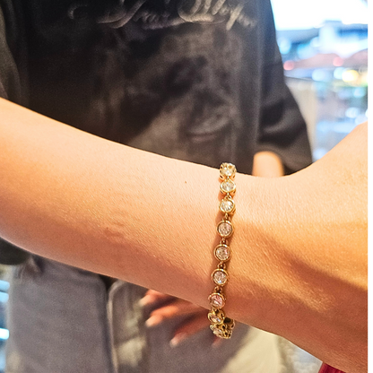 Bubble Bracelet Tennis Necklace