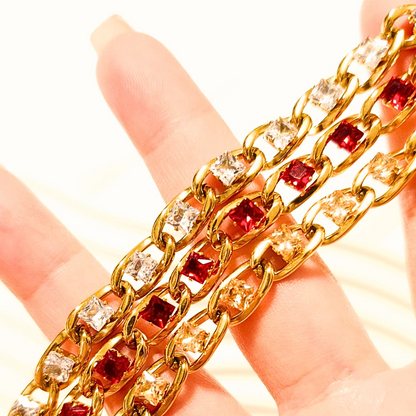 Link Chian Tennis Bracelet