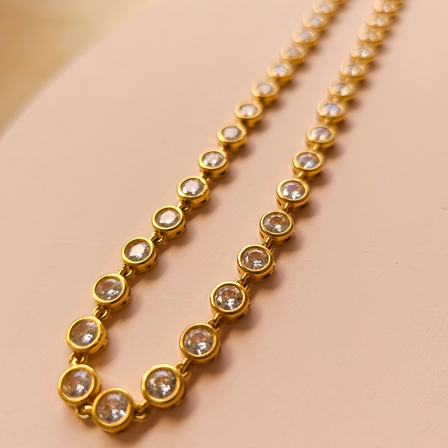 Bubble Bracelet Tennis Necklace