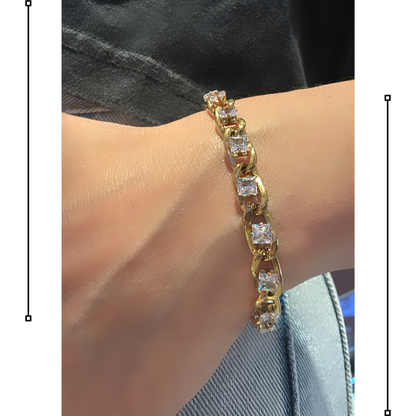 Link Chian Tennis Bracelet